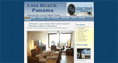 Desktop Screenshot of lolabeachpanama.com