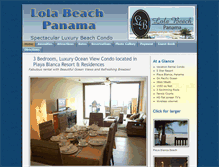 Tablet Screenshot of lolabeachpanama.com